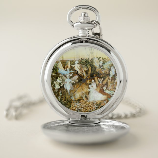 Fairies and Rabbit Pocket Watch (Inside)
