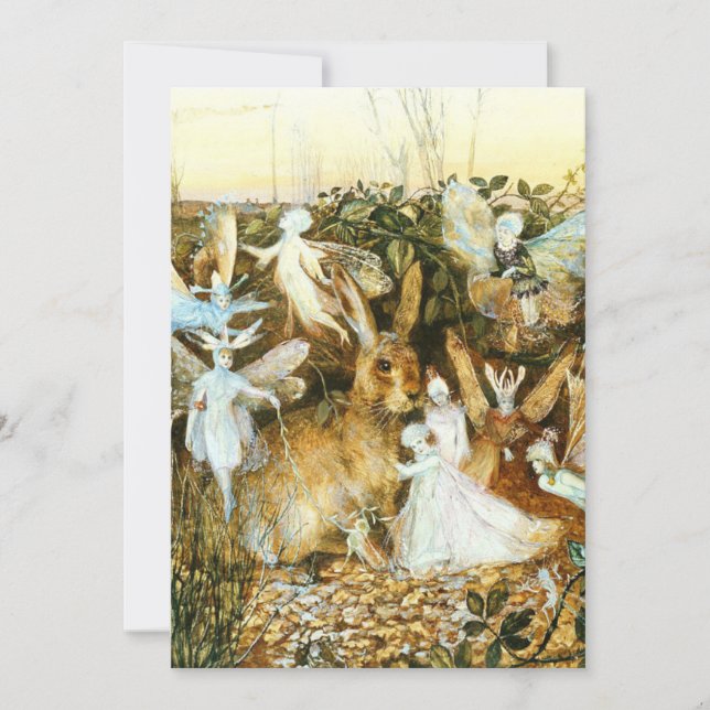Fairies and Rabbit Save The Date (Front)