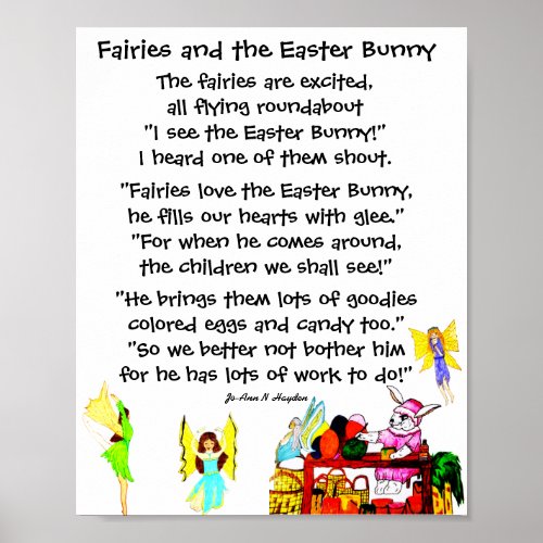 FAIRIES AND THE EASTER BUNNY  POSTER