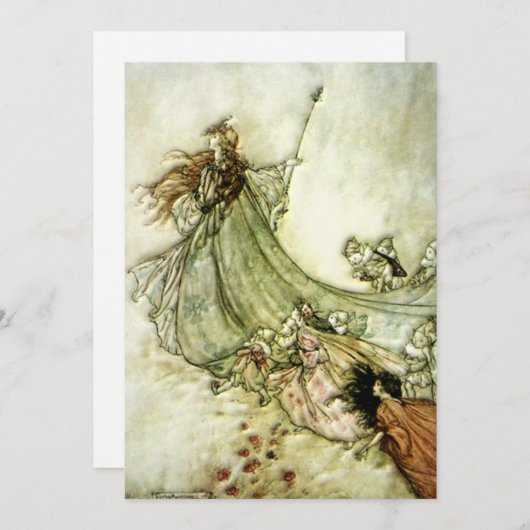 Fairies Away - Arthur Rackham (Front/Back)