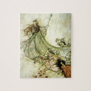 Fairies Away - Arthur Rackham Jigsaw Puzzle