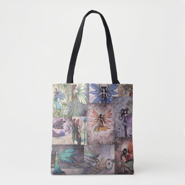 Fairies Collage by Molly Harrison Tote Bag (Front)