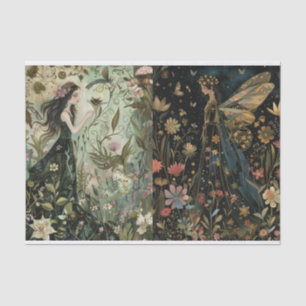 Fairies Day/Night Decoupage Scrapbook Tissue Paper