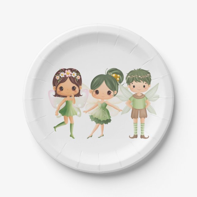 Fairies Dressed in Green Paper Plates (Front)