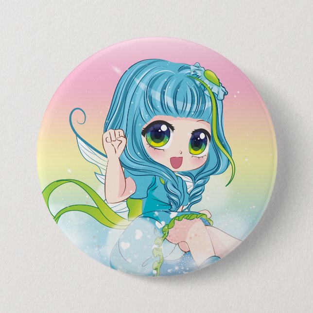 Fairies Family Button - Lovely (Front)