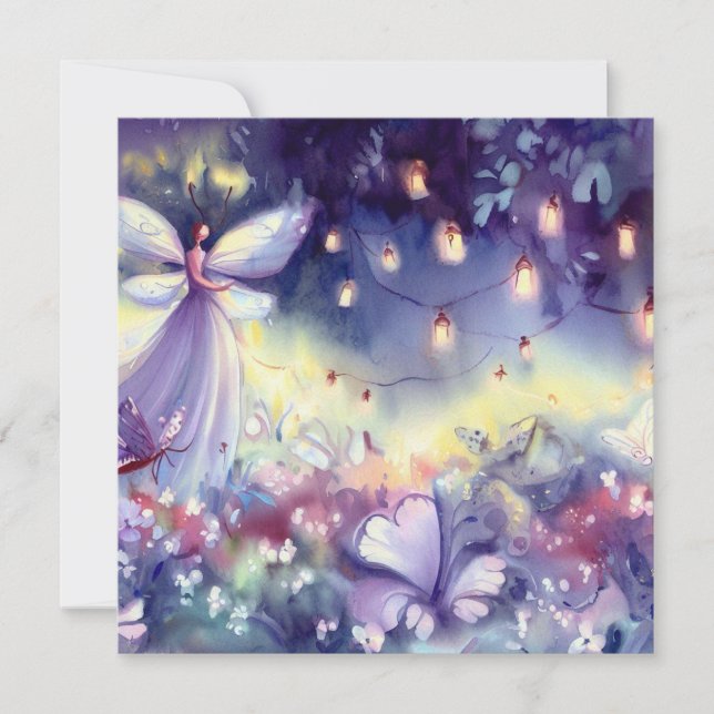 Fairies Garden: Mystical Fairy, A Baby Shower Invitation (Front)