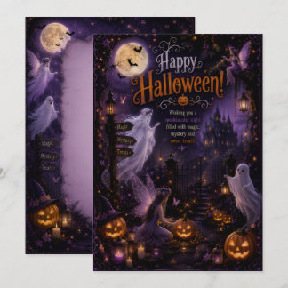 fairies ghost design on card