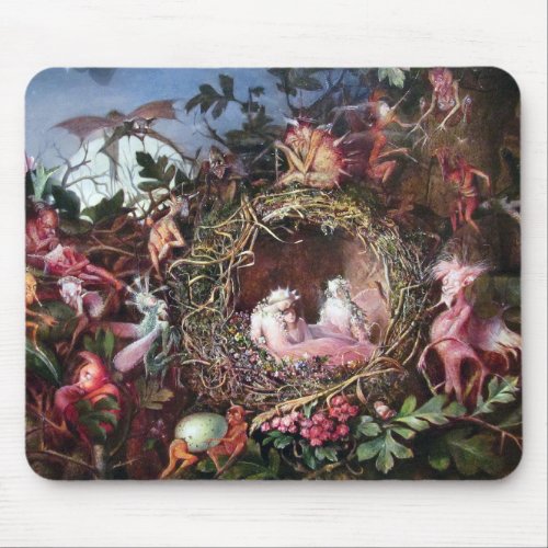 Fairies in a Birds Nest John Anster Fitzgerald Mouse Pad
