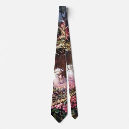 Fairies in a Birds Nest John Anster Fitzgerald Neck Tie