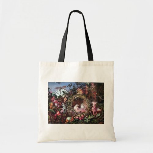 Fairies in a Birds Nest John Anster Fitzgerald Tote Bag