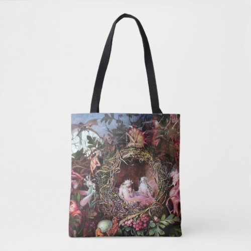 Fairies in a Birds Nest John Anster Fitzgerald Tote Bag