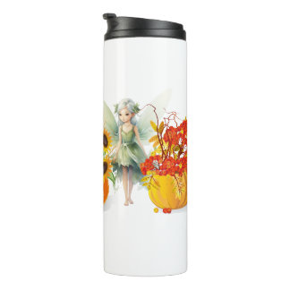 fairies in a vegetable garden thermal tumbler