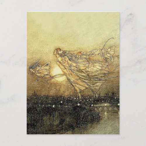 Fairies in Kensington Gardens by Arthur Rackham Postcard