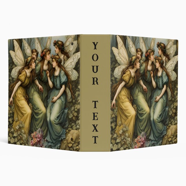 Fairies in the Forest 3 Ring Binder (Background)