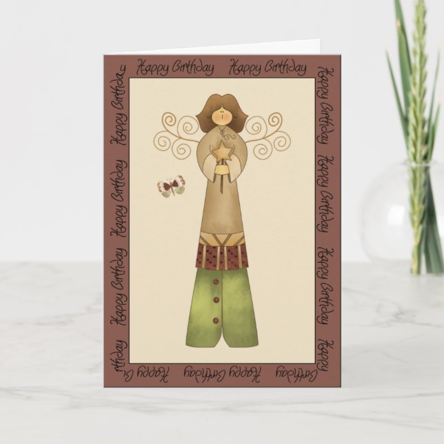 Fairies in the Garden Birthday Greeting 2 Card (Front)