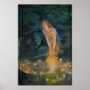 Fairies in the Moonlight Poster