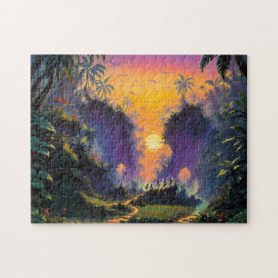 Fairies in the Sunset Jungle - Puzzle