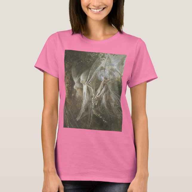 Fairies Looking Through A Gothic Arch,1864 T-Shirt (Front)
