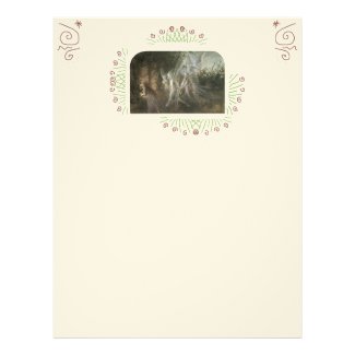 Fairies Looking Through a Gothic Arch by John A... Letterhead