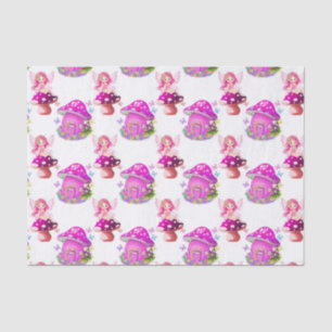 Fairies mushrooms party pattern tissue paper