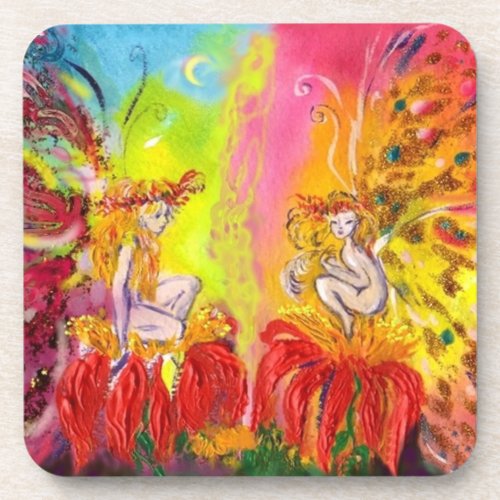 FAIRIES OF DAWN BEVERAGE COASTER