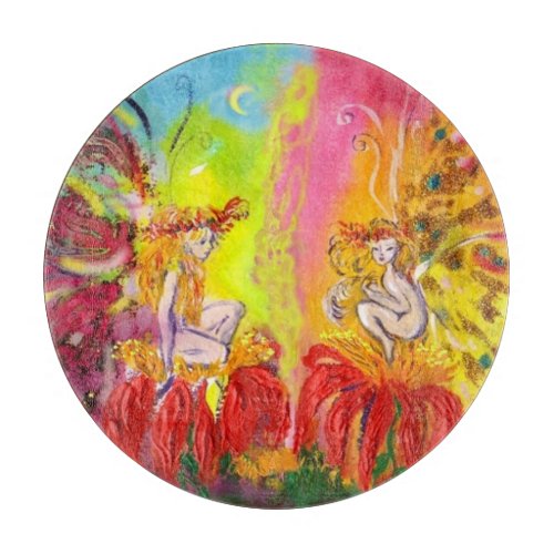 FAIRIES OF DAWN Fantasy Cutting Board