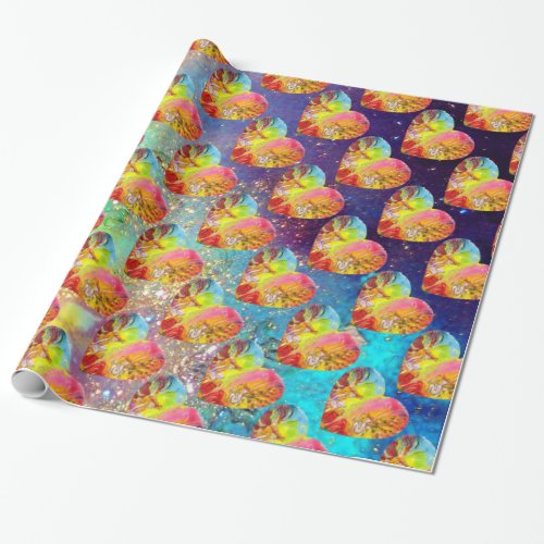FAIRIES OF DAWN Heart Wrapping Paper