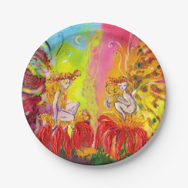 FAIRIES OF DAWN PAPER PLATES (Front)