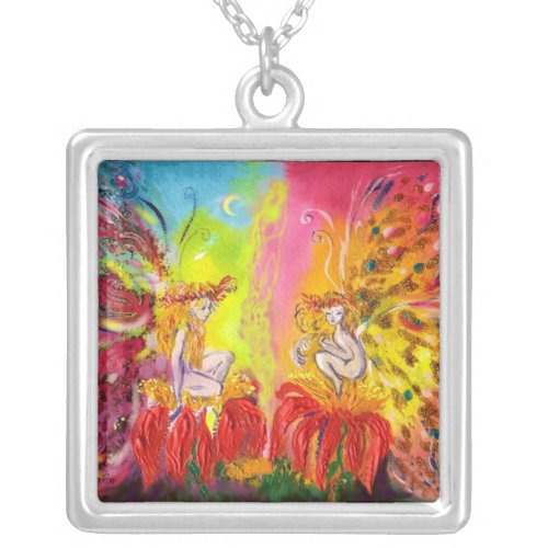 FAIRIES OF DAWN SILVER PLATED NECKLACE