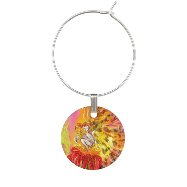 FAIRIES OF DAWN WINE CHARM (Front)