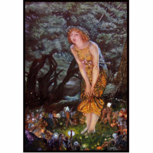 Fairies on a Midsummer Night in Girls Dream Cutout