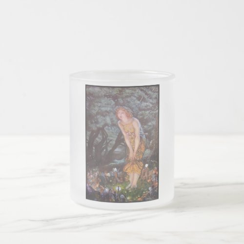 Fairies on a Midsummer Night in Girls Dream Frosted Glass Coffee Mug