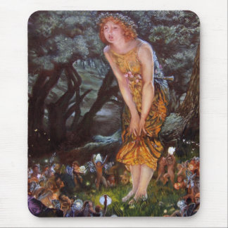 Fairies on a Midsummer Night in Girls Dream Mouse Pad