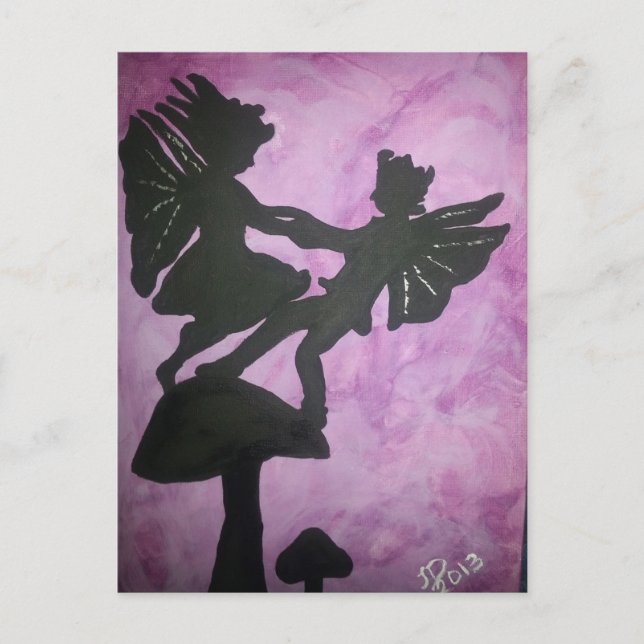 Fairies on Mushroon.jpg Postcard (Front)
