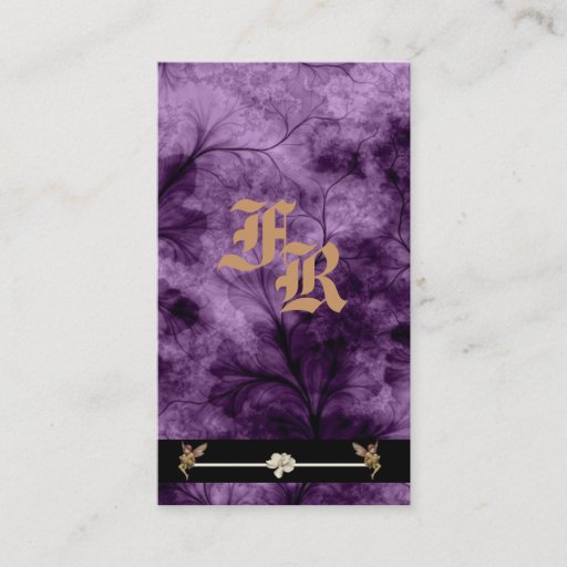 Customizable Fairies Realm Profile Business Card