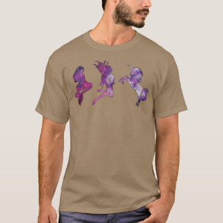 Fairies Unicorns Mermaids Galay Graphic Distressed T-Shirt