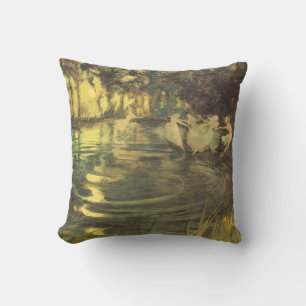 Fairies Whirl by Arthur Black, Vintage Fairy Dance Throw Pillow