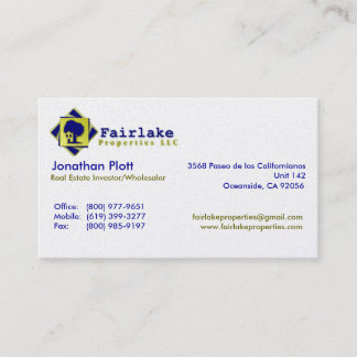Fairlake Properties: Professional Business Card