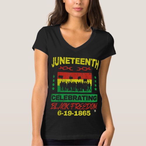 Fairlings Delights Juneteenth Celebrating Black   T_Shirt