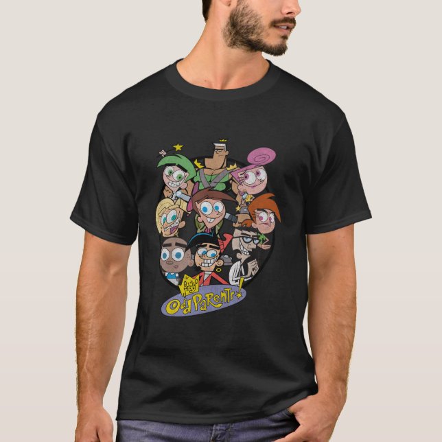 Fairly Oddparents Characters In Frame T-Shirt (Front)