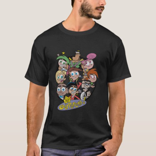 Fairly Oddparents Characters In Frame T_Shirt