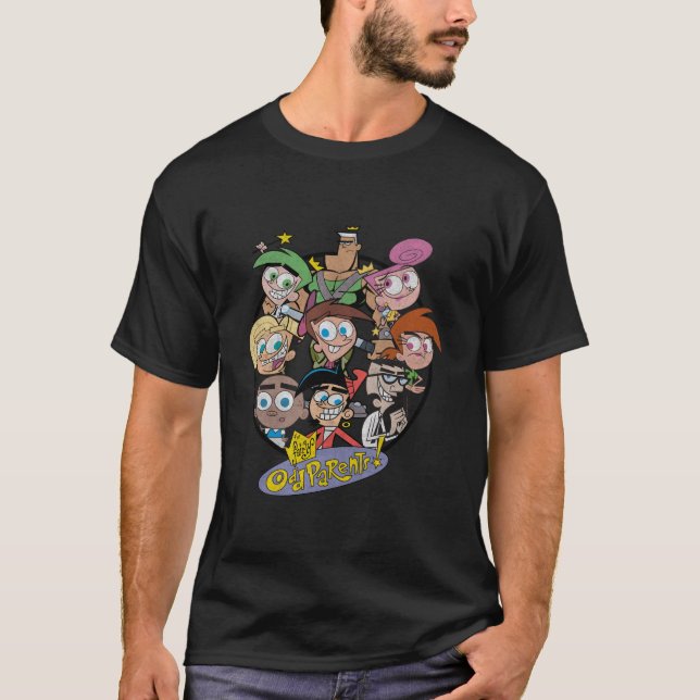 Fairly Oddparents Characters In Frame T-Shirt (Front)