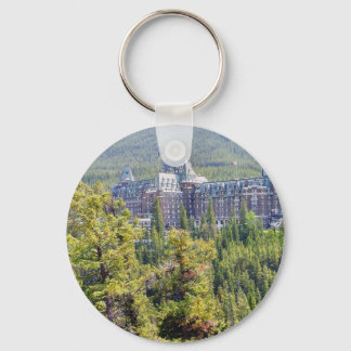 Fairmont Banff Springs Hotel In Banff Canada Keychain