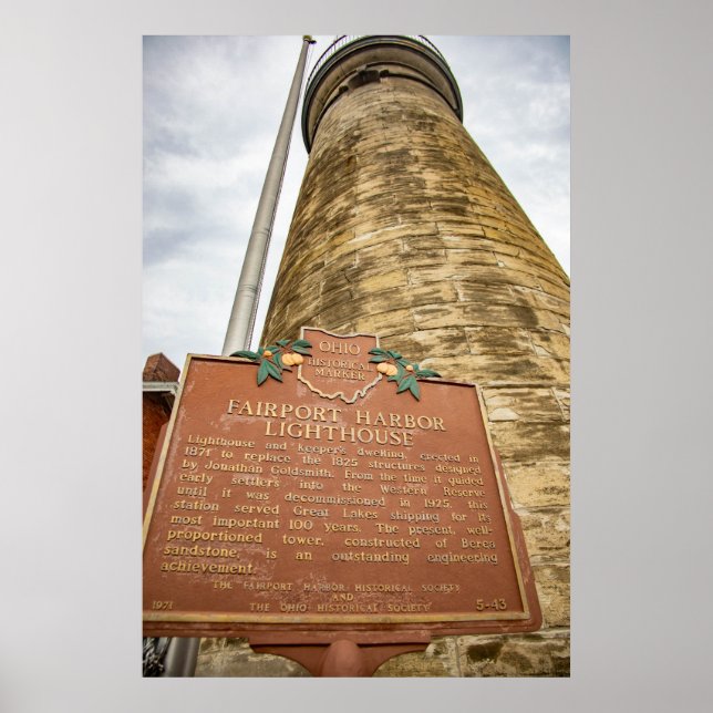 Fairport Harbor Lighthouse Poster (Front)