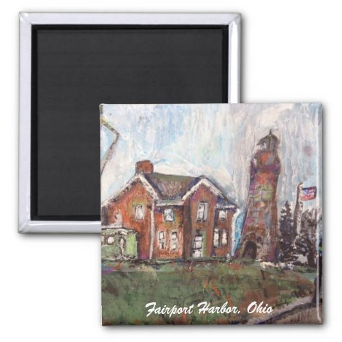 Fairport Harbor Ohio painting magnet