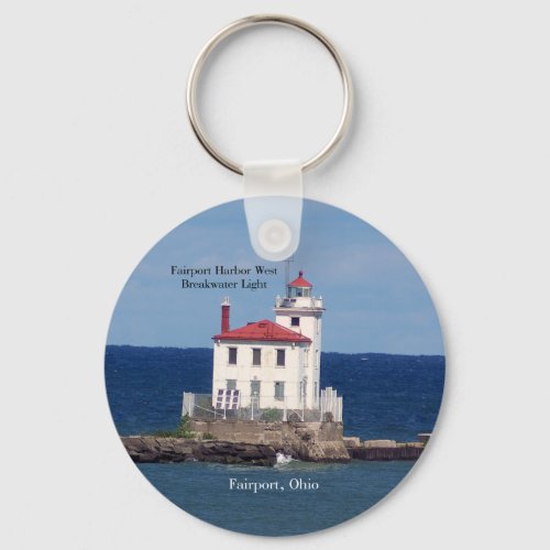 Fairport Harbor West Breakwater Light key chain