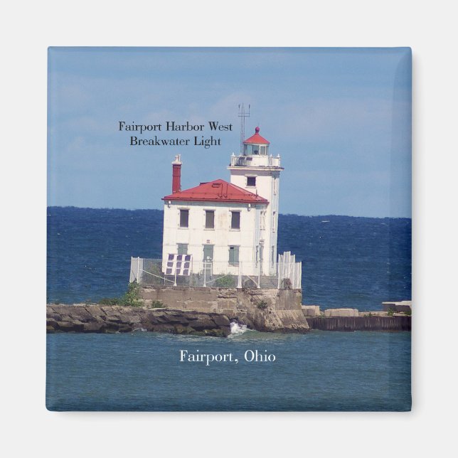 Fairport Harbor West Breakwater Light magnet (Front)