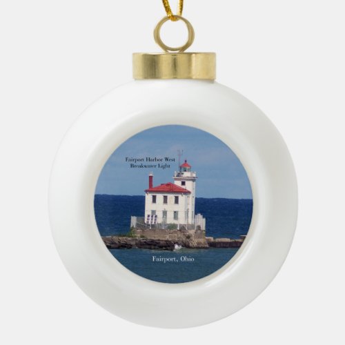 Fairport Harbor West Breakwater Light ornament