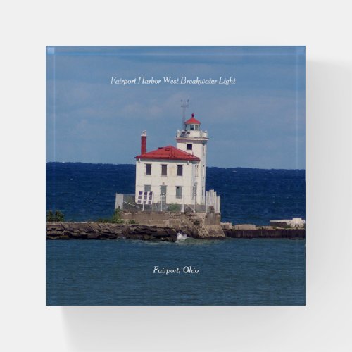 Fairport Harbor West Breakwater Light paperweight