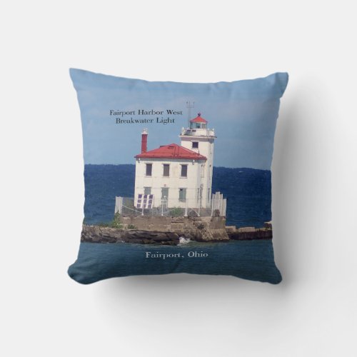 Fairport Harbor West Breakwater Light pillow